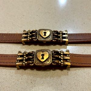 Vintage 90’s  leather choker by Guess